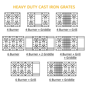 Joohtec chuyên nghiệp 6 Burner freestanding 36 inch <span class=keywords><strong>Electric</strong></span> & gas phạm vi với lò nướng đối lưu nhà hàng sử dụng ETL chứng nhận - Product Image 4
