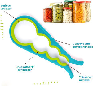 Vente en gros de gadgets de cuisine 4 en 1 ouvre-boîte de conserve manuel multifonctionnel pour enlever le couvercle des bocaux - Product Image 4