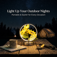 Lampe de table LED créative en forme de tournesol, lampe de bureau décorative moderne pour chambre à coucher et salon