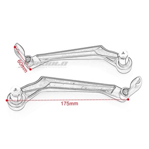 Protège-mains CNC 22MM pour <span class=keywords><strong>Ducati</strong></span> <span class=keywords><strong>Monster</strong></span> 1200S 821 696 797 795 <span class=keywords><strong>950</strong></span> Accessoires - Product Image 6