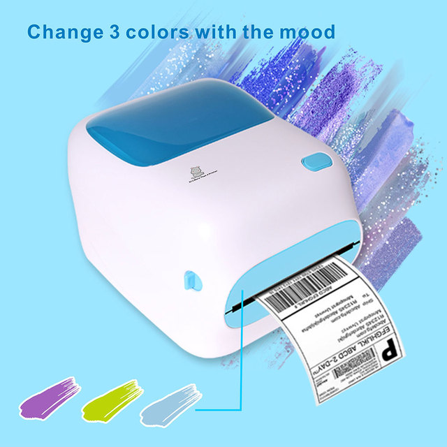 Inkless Thermal Shipping Label Printer 4x6 Black and White Address Labels Waybill Printer