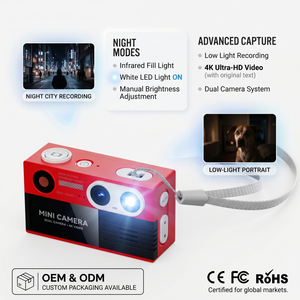 Caméra de poche de qualité supérieure, caméra sans fil miniature, <span class=keywords><strong>enregistreur</strong></span> vidéo portable pour vlog quotidien, micro caméra miniature pour enfants - Product Image 1