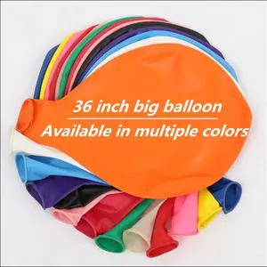 JYAO balon lateks Besar 36 inci balon tiup Helium untuk dekorasi ulang tahun pernikahan