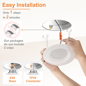 6 inch năng lượng Sao <span class=keywords><strong>ul</strong></span>-được liệt kê thay đổi độ sáng <span class=keywords><strong>Led</strong></span> <span class=keywords><strong>Downlight</strong></span> trang bị thêm vách ngăn lõm ánh sáng Kit lịch thi đấu 5cct <span class=keywords><strong>LED</strong></span> Home <span class=keywords><strong>Downlight</strong></span> - Product Image 6