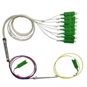 Ungleichmäßiger Glasfaser-Mini-PLC-Splitter 1x3 1x5 1x7 1x9 1x32UPC/APC Verbinder 1x2 Splitter plc sc/upc Fbt PLC-Splitter