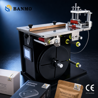 Machine d'étiquetage semi-automatique de bureau BANMO de type U pour coins, avec écran tactile, applicateur d'autocollants pour boîtes et sachets, 110V 220V