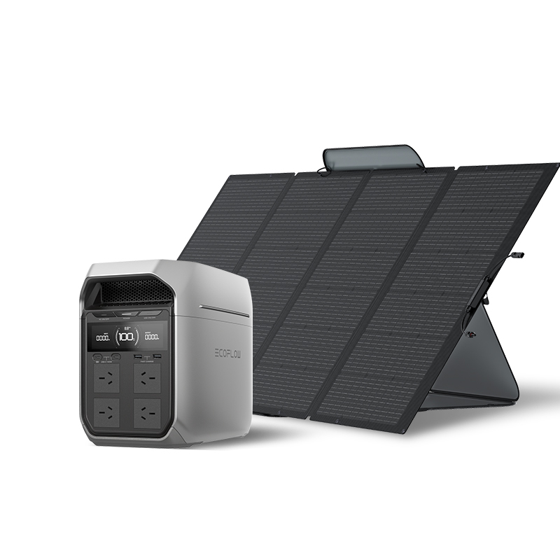 ECOFLOW DELTA 3 Plus + 400 Вт солнечные панели серии 1800 Вт ИБП портативная электростанция солнечный генератор зарядная станция