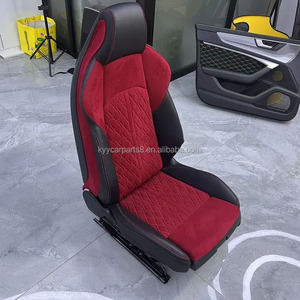 Sièges baquet de course sportifs pour voiture, avec panneau en fibre de carbone personnalisé et revêtement en cuir, modèle RS amélioré pour <span class=keywords><strong>Audi</strong></span> <span class=keywords><strong>A3</strong></span> A4 A5 A6 A7 - Product Image 5