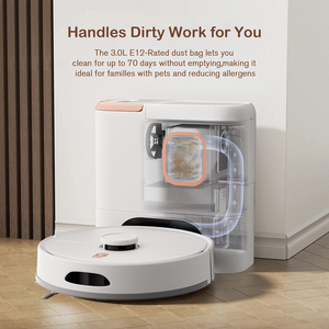 EU Home Appliances Robotic Vacuum <b>Cleaner</b> <b>Mop</b> Strong Suction Hard <b>Floor</b> Sweeping Self Cleaning Vacuum <b>Cleaner</b> Robot - Product Image 2