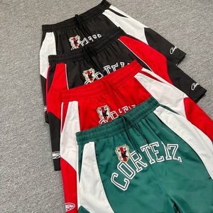 Shorts de sport pour homme style <span class=keywords><strong>Corteiz</strong></span>, séchage rapide, en mesh, pour basketball, taille élastique, color block, streetwear, décontracté, pour la course à pied - Product Image 2