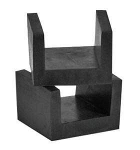 EPDM U-Shaped Floating Floor Vibration Isolation Bracket, Acoustic Shock Absorber Clip for Studio Vibration Decoupling - Product Image 1