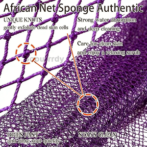 Custom logo african mesh sponge soft and durable african exfoliating mesh sponge bath sponge mesh <b>back</b> <b>scrubber</b> ideal - Product Image 3