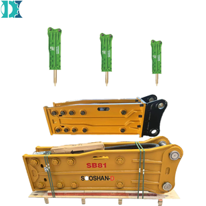 Tần Số Cao Khai Thác Mỏ Bolt <span class=keywords><strong>Rock</strong></span> Phá Búa Máy Xúc Thiết Bọc-Hộp Loại Right Angle Chia Thủy Lực Breaker - Product Image 1