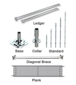 <span class=keywords><strong>Prix</strong></span> usine Échafaudage métallique multidirectionnel galvanisé à chaud 48,3*3,2 mm pour façade, type Ringlock Ledger - Product Image 4