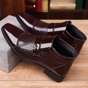 Chaussures habillées en cuir pour hommes, style Oxford, bottines à bout pointu, pour affaires et mariages, Zapatos De Hombre - Product Image 5