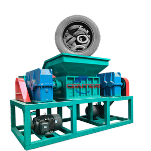 Có thể băm nhỏ Máy giấy đôi trục máy nghiền chất thải rác ít nhựa tái chế thép công nghiệp Shredder giá - Product Image 1