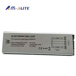 Breed Voltage Fluorescerende Lamp Balla Gebruik 2X36 T8 Elektronische Ballast