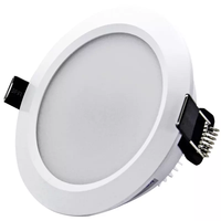 Plafonnier LED encastré rond 5W 9W 12W 15W 18W, alimentation directe usine, 110V 220V, panneau lumineux OEM