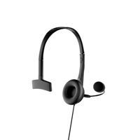 Headset Mikrofon Mono USB untuk Call Center, Earphone PC Berkabel dengan Mikrofon Putar untuk Telepon Kantor dan Bisnis, Laris Terjual