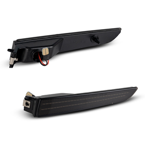 Feux latéraux de pare-chocs avant à LED pour Ford Fusion 2006-2009 OEM # Feux de signalisation de stationnement 6E53-13B220-AD 6E53-13B220-AD, lentille fumée - Product Image 4