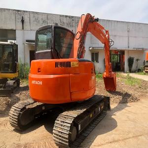 Mini pelleteuse Hitachi ZX75 d'occasion en bon état, moteur de composants de base d'occasion, poids en état de fonctionnement de 7 tonnes - Product Image 3