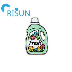 Wholesale Custom Cartoon Fresh Blossom Scent <strong>Laundry</strong> <strong>Liquid</strong> Enamel Pin Badge Bleaching Sud Vibes <strong>Laundry</strong> Detergent Enamel Pins - Product Image 2