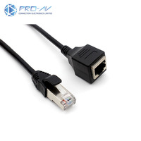 RJ45 Cat5 Cat5e Cat6 Cat6a kabel Ethernet pria ke wanita untuk komunikasi kualitas tinggi