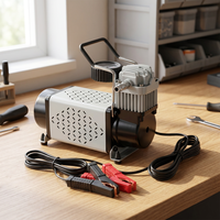 Portable 12V Mini Tire Inflator Heavy Duty Electric Air Compressor Fast Inflation for Vehicle