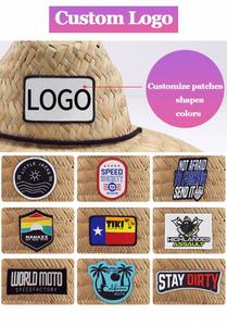 Chapeaux de plage en paille à large bord personnalisés avec logo, résistants aux UV, en matériau naturel, pour sauveteurs, protection solaire tropicale - Product Image 5
