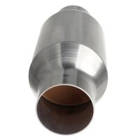 Konverter Katalitik Universal Aliran Tinggi 3 Inci Tipe Spun Inti Metalik 200 400 Sel Euro 456 Manifold Knalpot Performa Tinggi Tanpa CEL