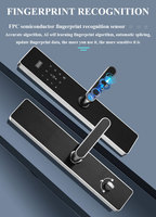 Serrure de porte à clavier numérique en acier inoxydable 304 Serrures intelligentes à mot de passe Déverrouiller BLE TTLOCK Mobile APP Clé Carte Mot de passe pour porte en bois