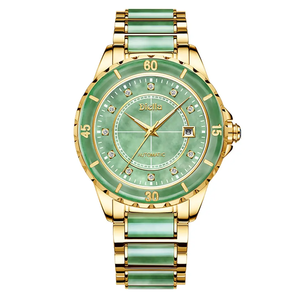 Reloj de pulsera mecánico automático de acero refinado de lujo para hombre de alta calidad Diellea Jade Soul Hetian Jade reloj Masculino - Product Image 2