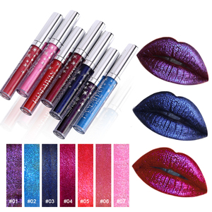 Etiqueta privada <span class=keywords><strong>HANDAIYAN</strong></span> 7 colores al por mayor brillo de labios mate brillo líquido lápiz labial - Product Image 5