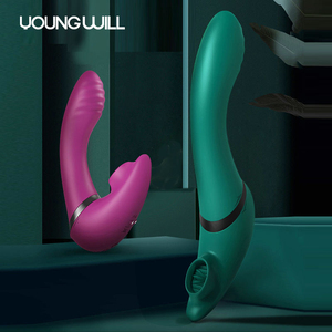 Stimulateur à double extrémité Young Will pour point G et clitoris, 10 modes de vibration, jouets pour adultes imperméables pour femmes, vibrateur - Product Image 1