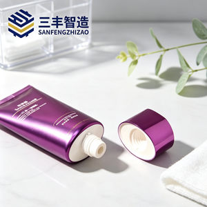 หลอดพลาสติกทรงรีสำหรับเครื่องสำอาง พร้อมฝาเกลียว วัสดุ PE พิมพ์ออฟเซ็ต ติดฉลากได้ มีหลายสี หลายขนาด สำหรับผลิตภัณฑ์ดูแลผิว - Product Image 4
