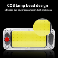 Lumière de lecture LED COB pour toit de voiture, éclairage intérieur de plafond de voiture, ABS + aluminium, ajustement universel