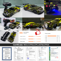 Zhorya Hochgeschwindigkeits-Simulations-RC-Auto 1:16 4WD Drift-Fernsteuerungsrennwagen mit Licht und Sprühfunktion