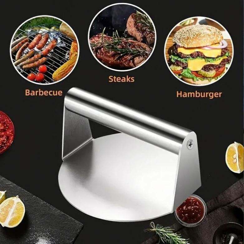 Cooked Chicken Packaging Stainless Steel Hamburg Meat Press Hamburger Press Kitchen Gadgets Meat ...