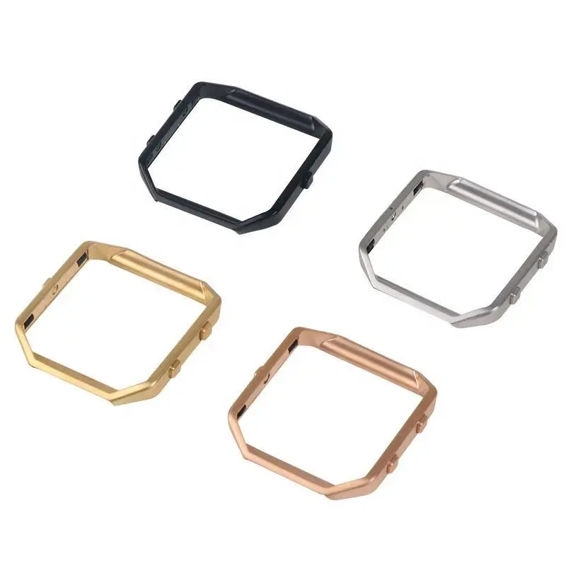 MIM good-quality 316L 304 stainless steel many different color adapter connector protective case frame for Fitbit blaze