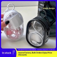 Sac organisateur de câbles en plastique transparent, idéal pour les voyages, étui de gestion des câbles de chargeur numérique, ultra-léger, portable, rangement pratique