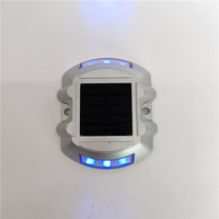 Panel de energía solar Circular Led Cat Eyes Light Célula solar LED Embedded Road Stud Luz intermitente Lámpara de camino de entrada