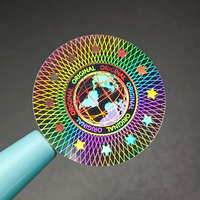 Autocollant holographique personnalisé avec logo, autocollant de sécurité holographique auto-adhésif en PET, autocollant de garantie inviolable pour l'authenticité du produit