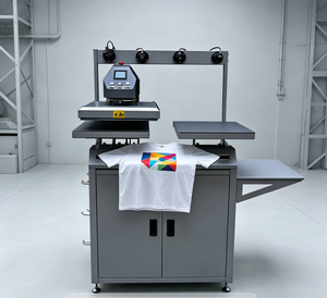 New Commercial Automatic Pneumatic Heat Press Auto Open Garment T-shirt Transfer Printing Machine