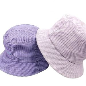Custom Casual Corduroy <b>Bucket</b> Beach Durable Fabric Adjustable Fit All Season Outdoor <b>Hat</b> for Fishing Travel Cool Weather - Product Image 1