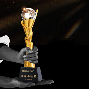 راتنج كريستال إبداعي مخصص من البرونز الذهبي الفضي جائزة كرة السلة السنوكر - Product Image 5