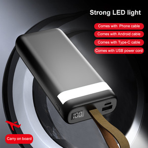 Productos de Tendencia <span class=keywords><strong>2026</strong></span>, Banco de Energía de 20000 mAh con Cable Integrado, Puerto de Salida que Incluye Tipo-C para Micro - Product Image 2