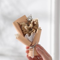 Yopin-2485 fleur sèche blanche cadeau de la Saint-Valentin mini bouquet d'haleine de bébé préservé