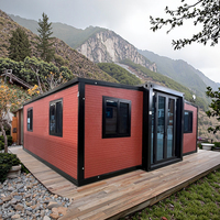 Kit de Estructura de Panel Sándwich para Casa Contenedor Rectangular Transpirable de 20 pies/40 pies, Prefabricada, Moderna, de Espesor Estándar, Económica para Exteriores