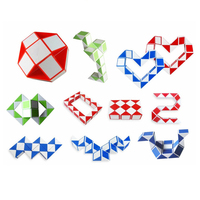 Nouveau jouet créatif amusant anti-stress, jouets anti-stress, 24 sections, règles magiques, puzzle à torsion, cube magique, serpent