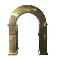 Toile de fond de fête personnalisée accessoire décoratif décor de scène arches dorées cadre support de toile de fond de mariage